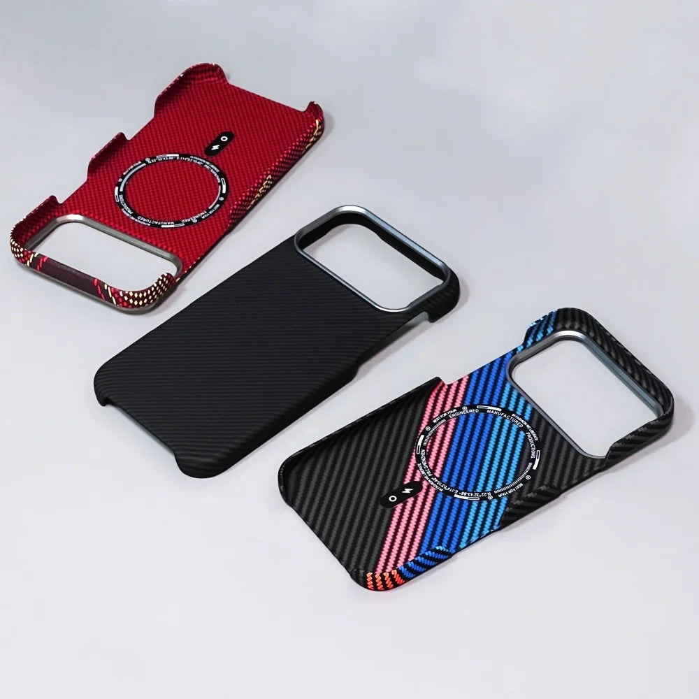 High end Kevlar Magnetic Shockproof Case For iPhone
