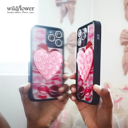 Wildflower Love Sucker Sucking Disc Phone Case For iPhone