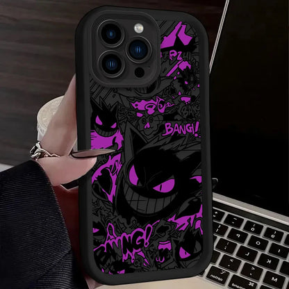 Pokemon Gengar Graffiti Phone Case For iPhone