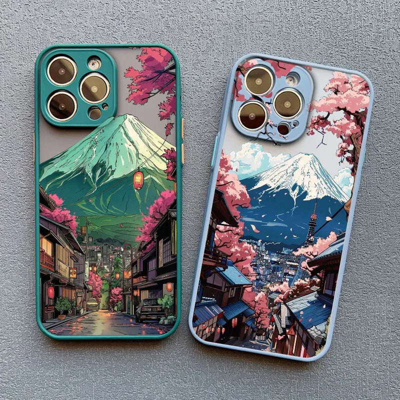 Japanese Mount Fuji Scenic Area Phone Case For iPhone