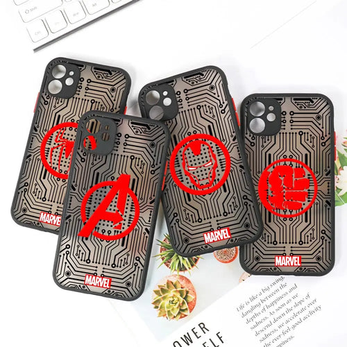 Marvel Avengers Logo Matte Translucent Case For iPhone