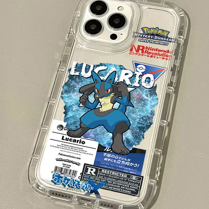 Anime Pokemon Creative Clear Silicone Phone Case For iPhone