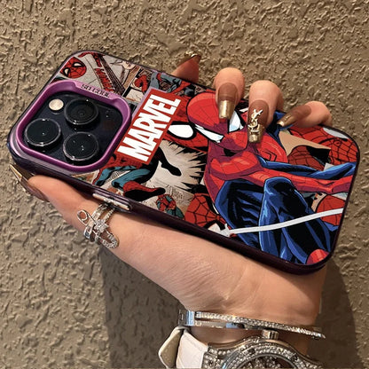 Marvel Superhero Spider Man Case For iPhone Silicone Hard Edge Cover