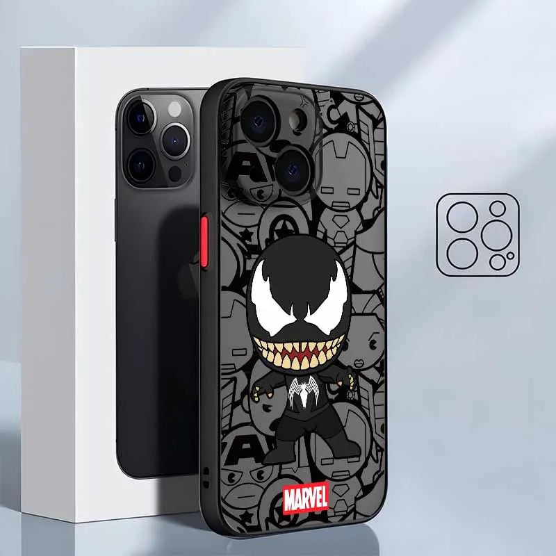 Superhero Spider Man For iPhone Frosted Translucent Soft Phone Case