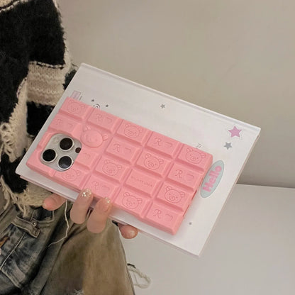 Cute Cartoon Chocolate Silicone Soft High Quality Phone Case