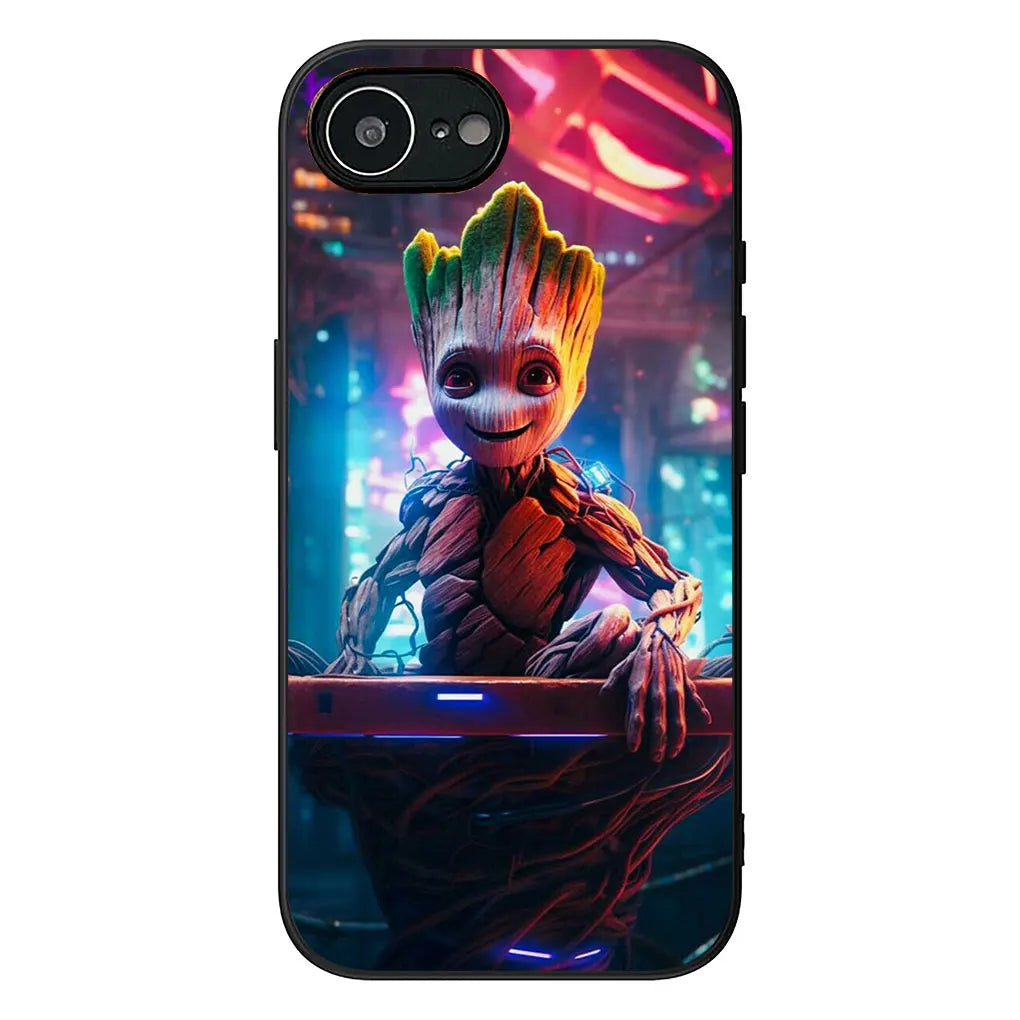 Soft Phone Cover For Apple iPhone Groot Marvels