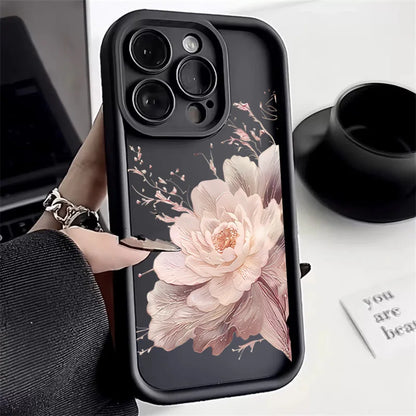 Case For iPhone Beautiful Flower Silicone