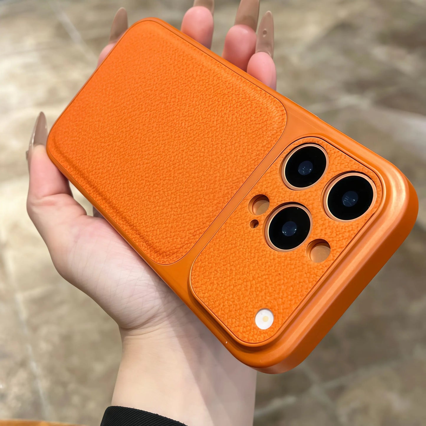 Original Matte Leather Texture Phone Case For iPhone Camera Protection Non Slip Shockproof Bumper Cover