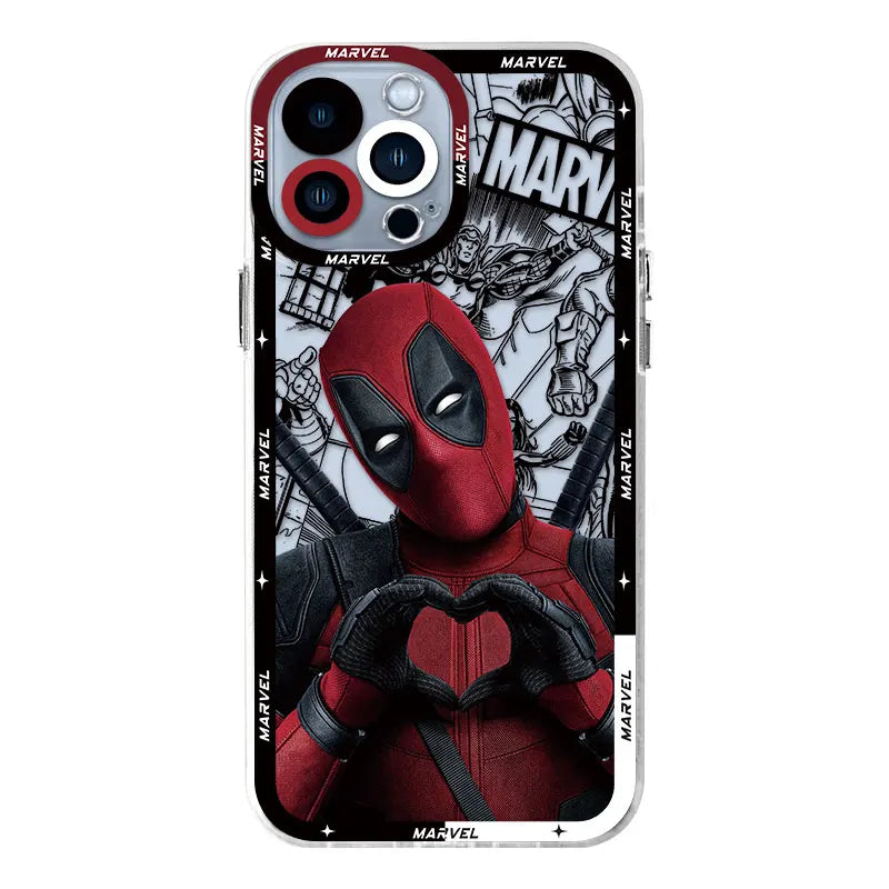 Cover Marvel Interesting Deadpool Phone Case For Apple iPhone