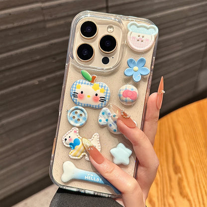 Pink Fish Glitter Transparent Phone Case