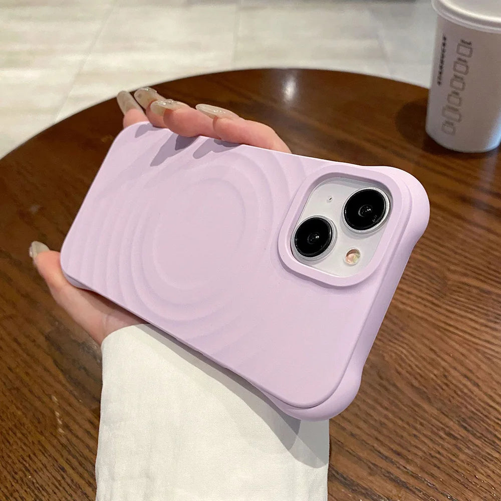 Magnetic Wireless Charging Phone Case For iPhone Case Silicone For Magsafe Protection Cover