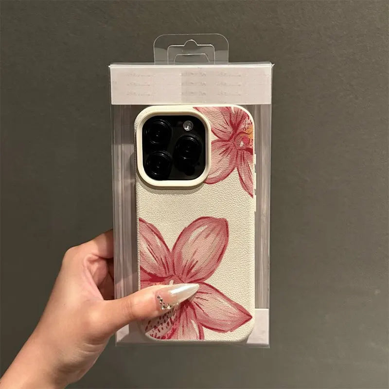 Pink Flower Part Pattern Suitable For iPhone