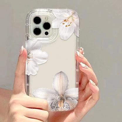 Lily Flower Phone Case For iPhone Transparent Soft Cover