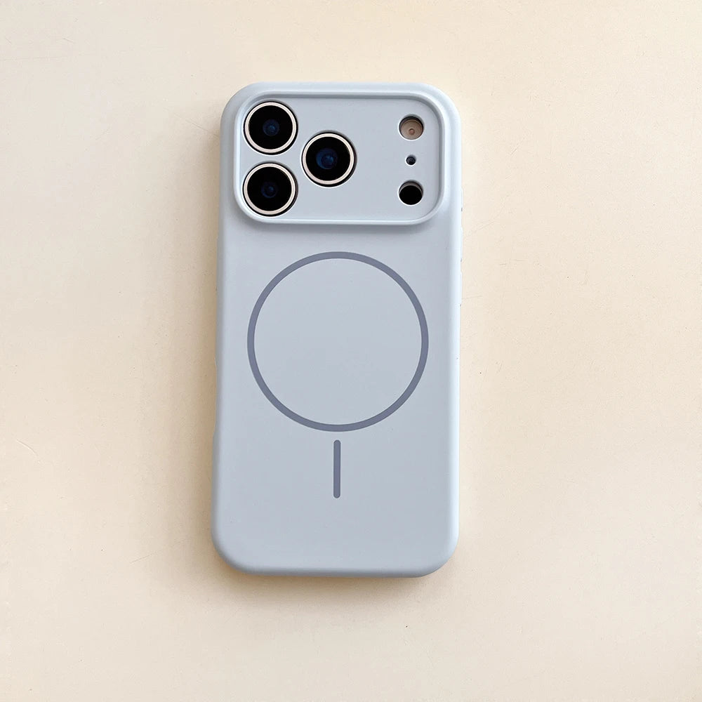 MagSafe Magnetic Silicone iPhone Case With Lens Protection