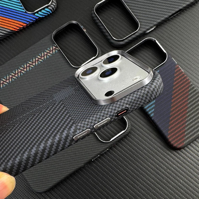 Luxury Carbon Fiber MagSafe Armor Case For iPhone