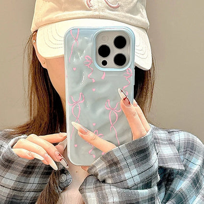 Bow Luxury Cute Candy Color Phone Case For iPhone