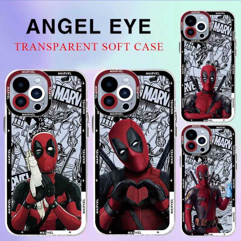 Cover Marvel Interesting Deadpool Phone Case For Apple iPhone