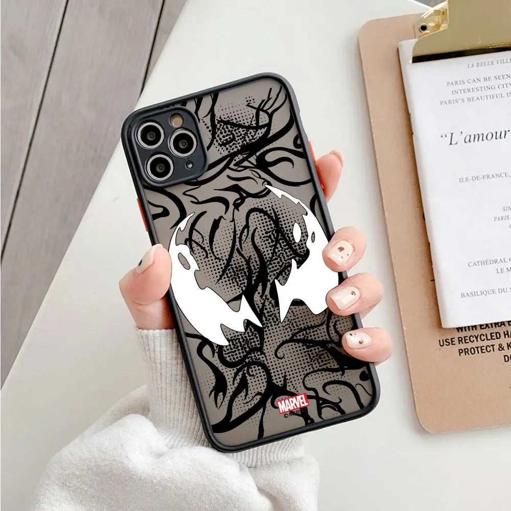 Marvel Venom Logo Translucent Case For iPhone
