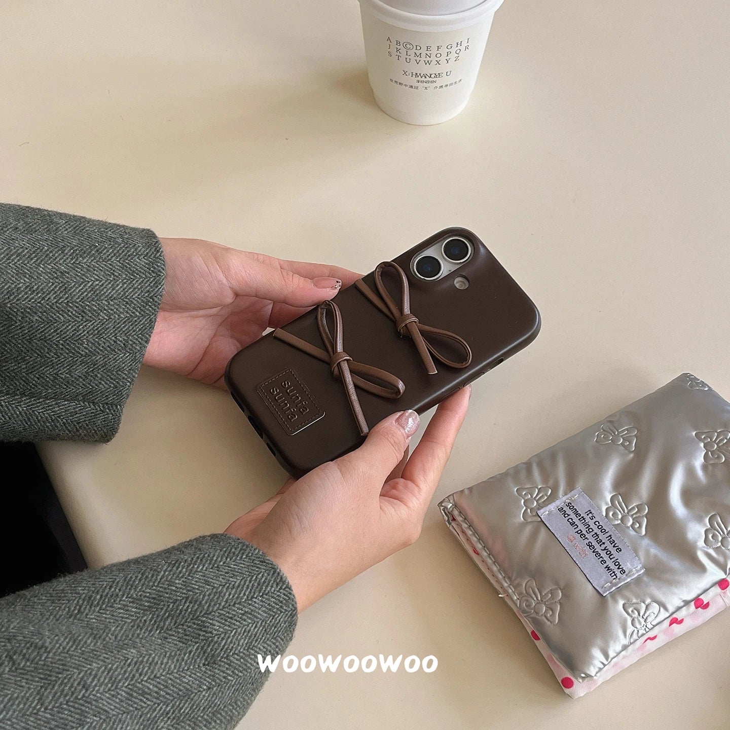 Luxury Bow Leather Case For iPhone