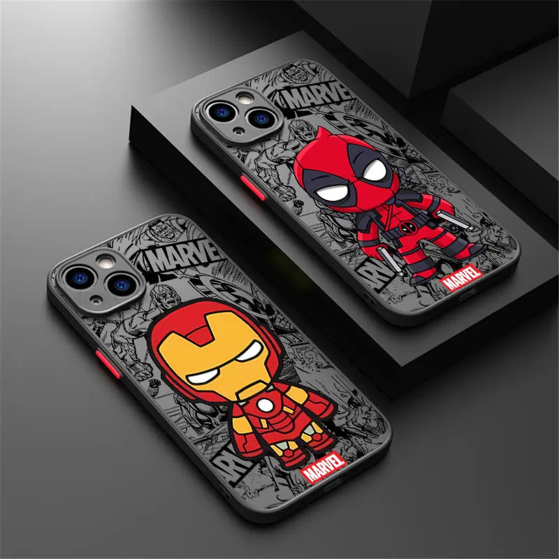 Marvel Ironman Deadpool Phone Case For iPhone