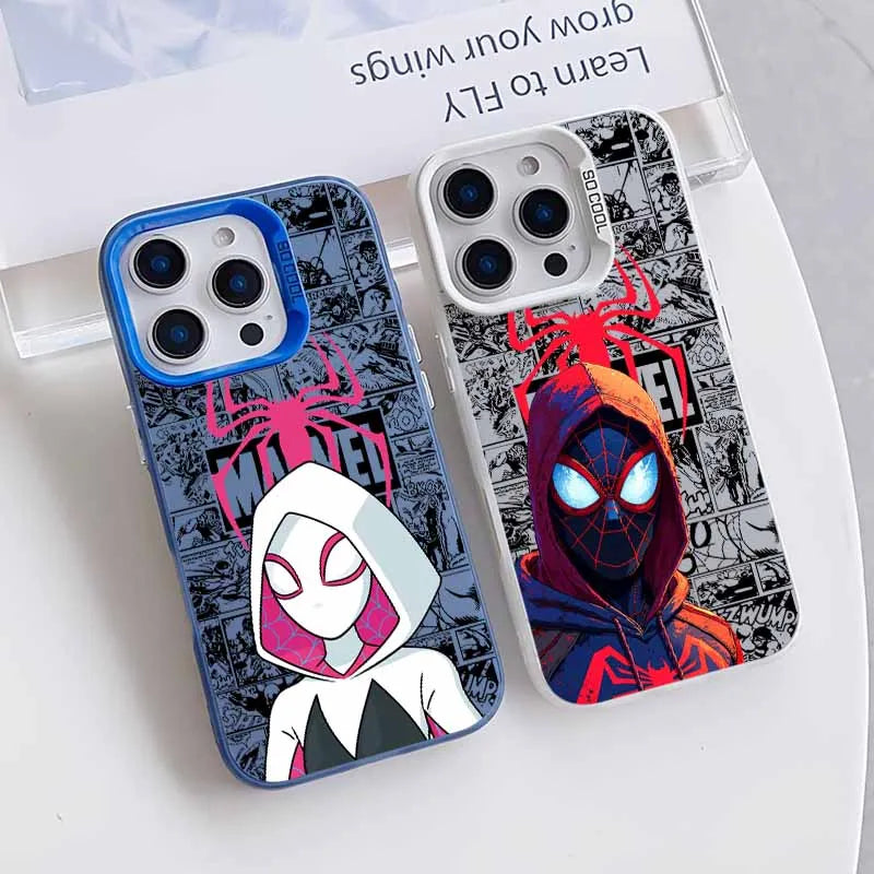 Marvel Cute Spider Men Cover For Apple iPhone Colorful Phone Case