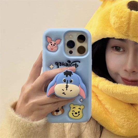 Kawaii 3D Cartoo Nanimal Silicone Phone Case