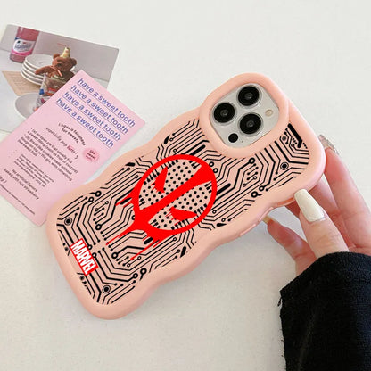 Marvel Deadpool Spider Man Miles Morales Candy Color Phone Case For iPhone