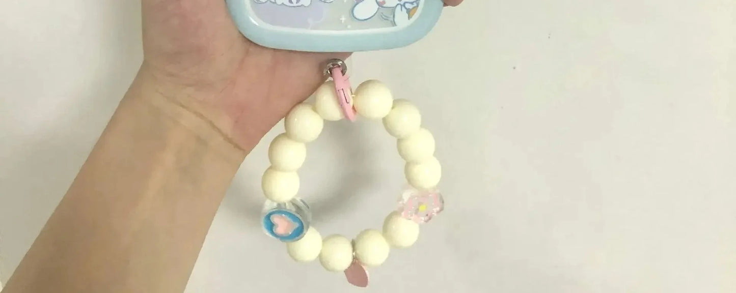 Kawaii Sanrio Cinnamoroll With Bracelet Bracket Phone Case For iPhone
