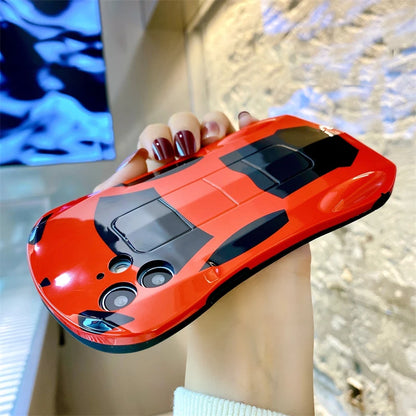 Armored Luxury Super Car Soft TPU Painted Shockproof Phone Case For IPhone