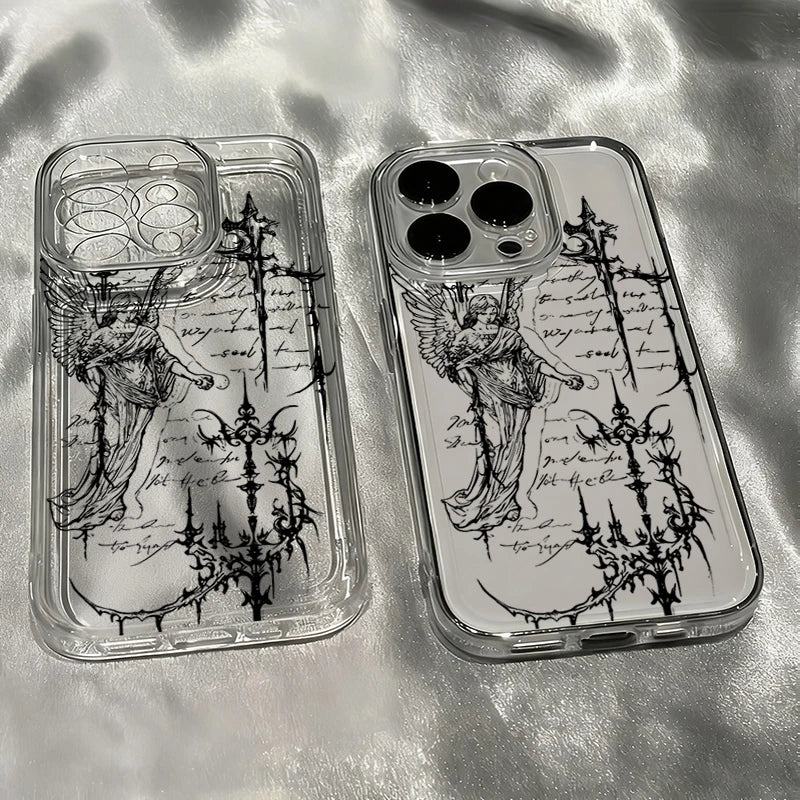 Elegant Pink Sakura Cherry Blossom Branch Pattern Phone Case For iPhone