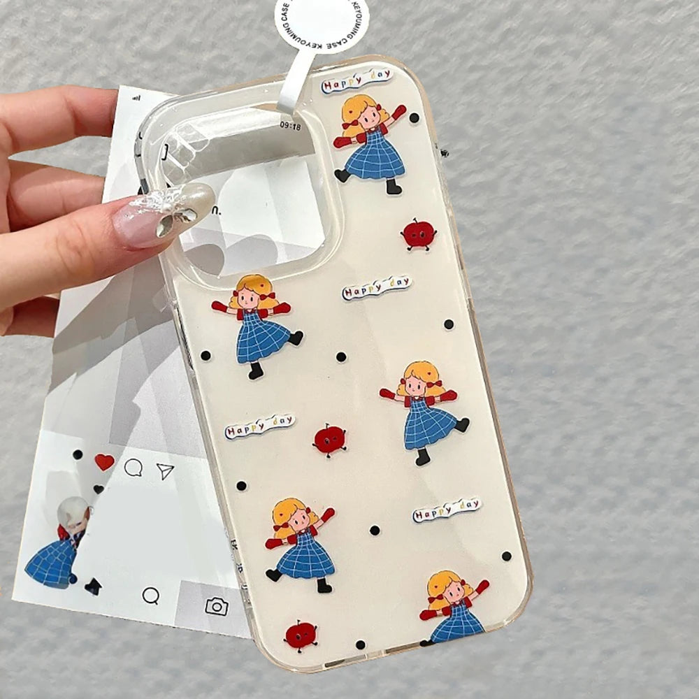 Cute Cartoon Cat Phone Case For iPhone