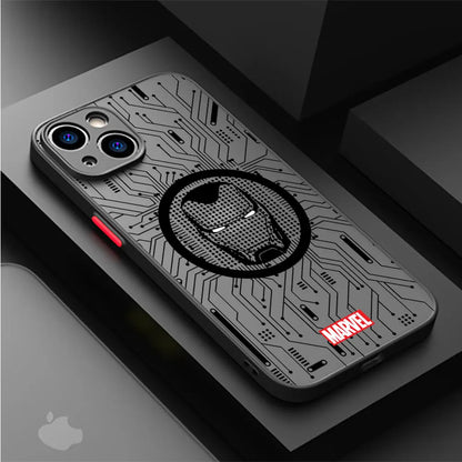 Phone Case For Apple iPhone Cover Marvel Spider Man Iron Man