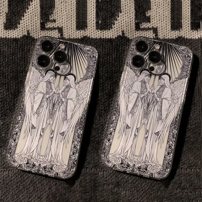 Medieval Vintage Cupid Angel Case For iPhone