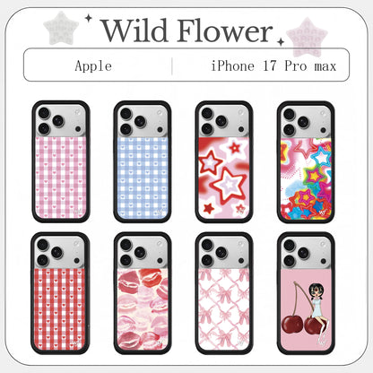 New Wildflower Heart Love Flower Cherry Cake Case For iPhone Girl Bow Ballet Dance Shoes Cover