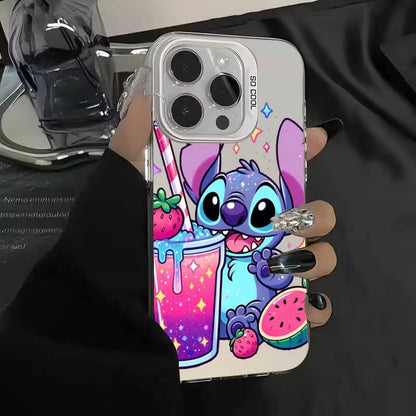 Cartoon Cute Stitch Cover For Apple iPhone Colorful Phone Case
