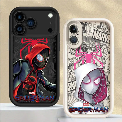 Cute Marvel Spider Men Case For iPhone Soft Shell
