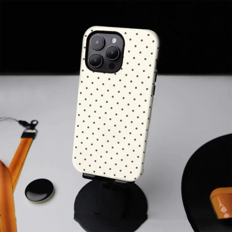 Classic white polka dots Phone Case suitable For iPhone
