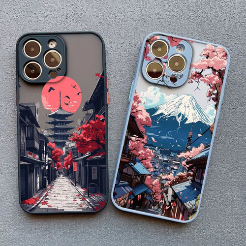 Japanese Mount Fuji Scenic Area Phone Case For iPhone