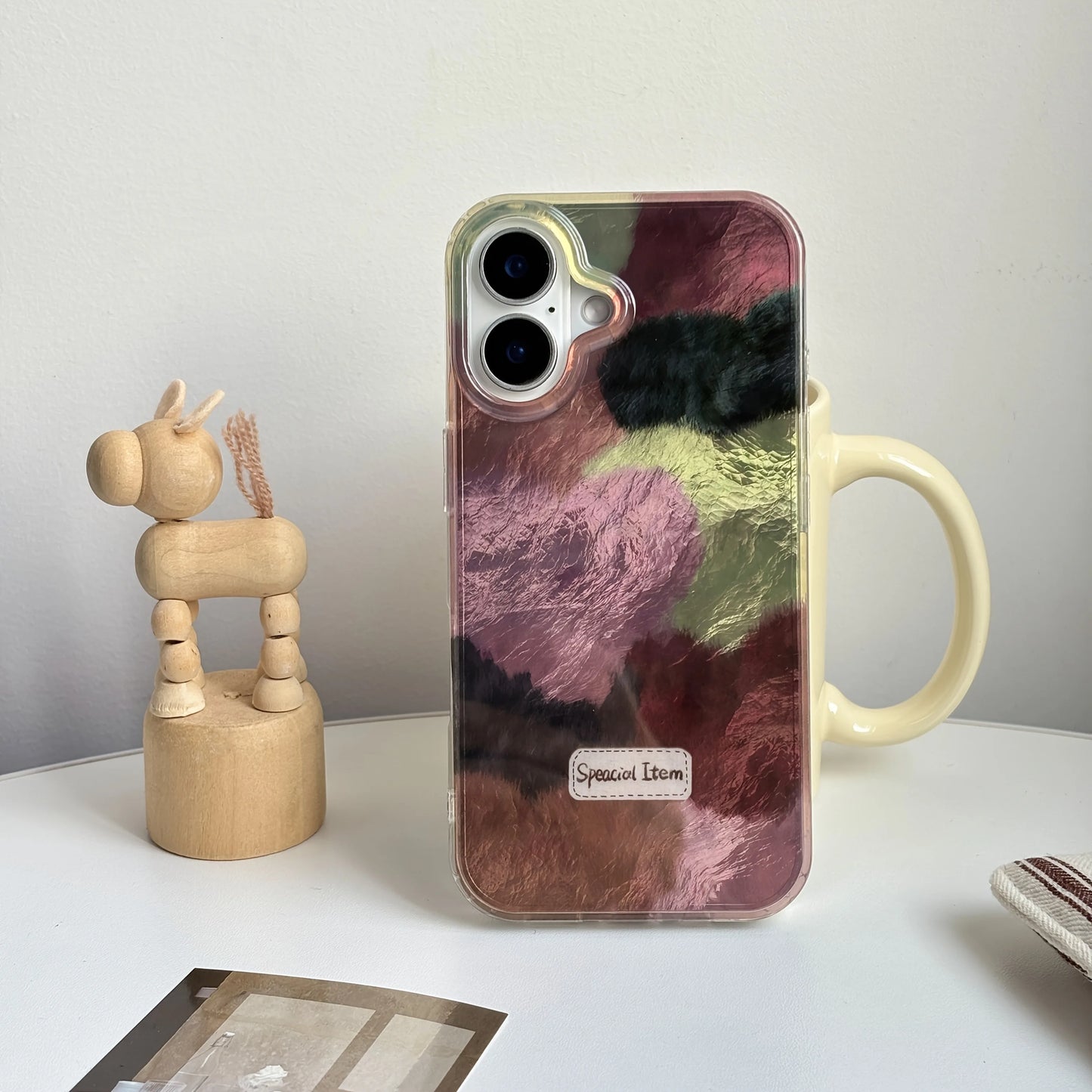 High Quality Exquisite Multiple Colors Velour Heart Pattern Case For iPhone