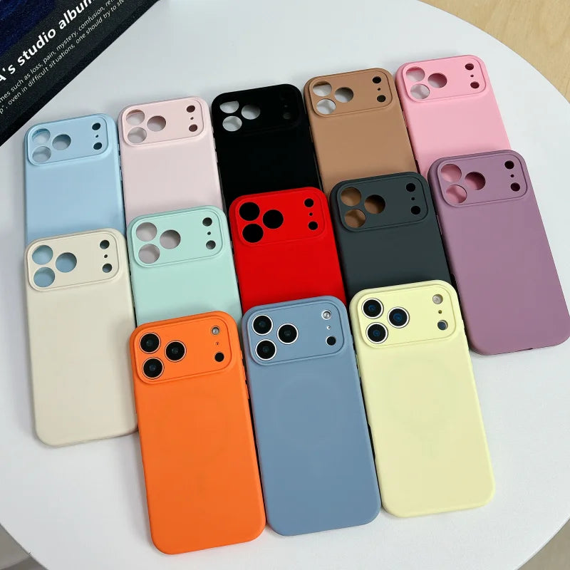 Luxury Liquid Silicone Magsafe Magnetic Phone Case For iPhone