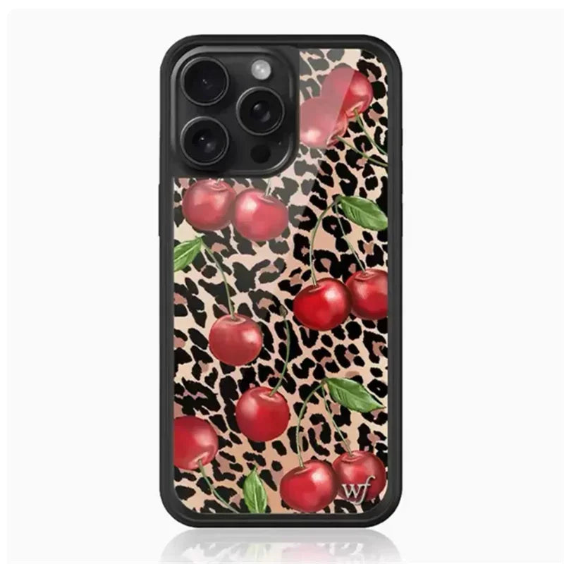 Fashion Wildflower Cartoon Swans Phone Case For iPhone