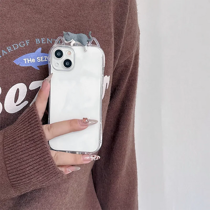 Compatible Cute Cat Ears Soft Phone Case