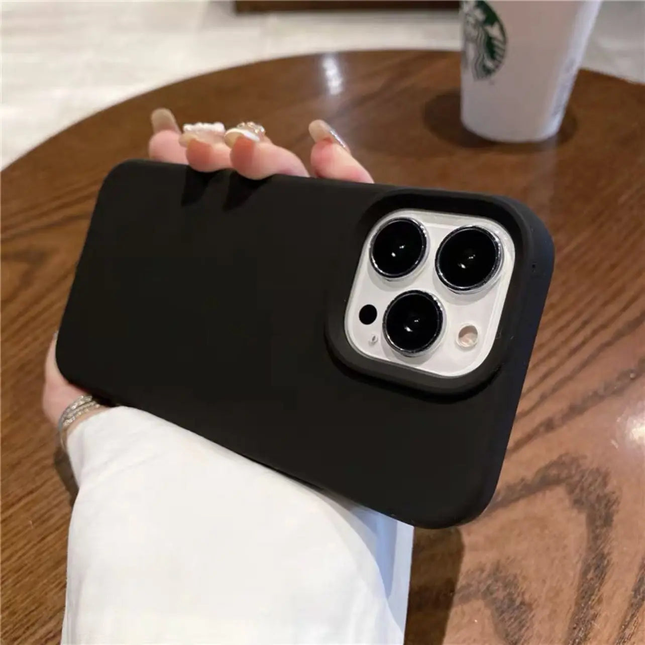 Luxury For Apple Original Silicone Phone Case For iPhone Shockproof Cover Accessories