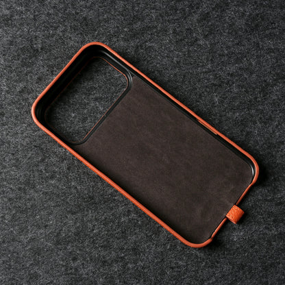 With Lanyard Genuine Leather Case For iPhone