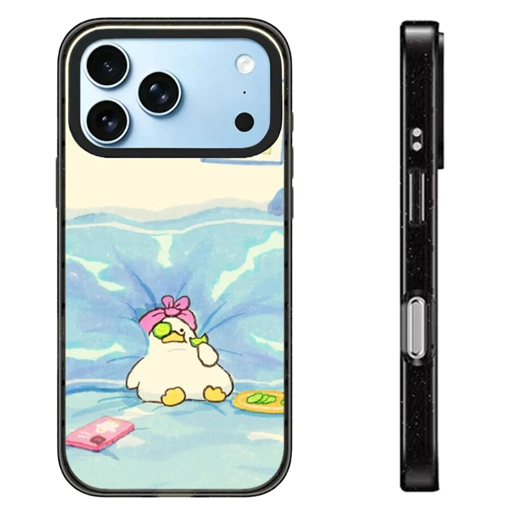 Funny Coffee Duck Impact Magnetic Phone Case Cover For iPhone