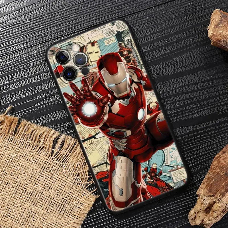 Marvel Iron Man Case For iPhone Protect Soft Funda