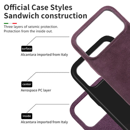 For Alcantara Premium Phone Case For iPhone Back Cover Case Shell