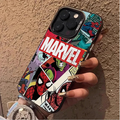 Marvel Superhero Spider Man Case For iPhone Silicone Hard Edge Cover