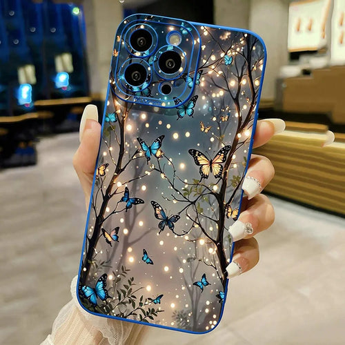 Glow In The Dark Butterfly Design Phone Case For iPhone