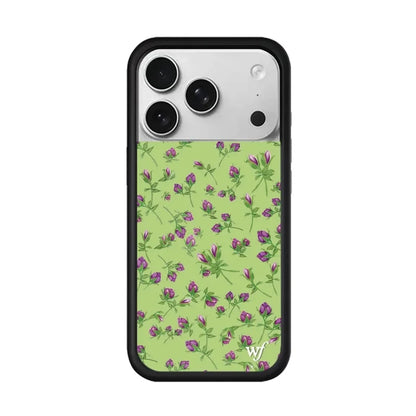 Wildflower 3D Cartoon Rabbit Beds Flower Phone Case For iPhone